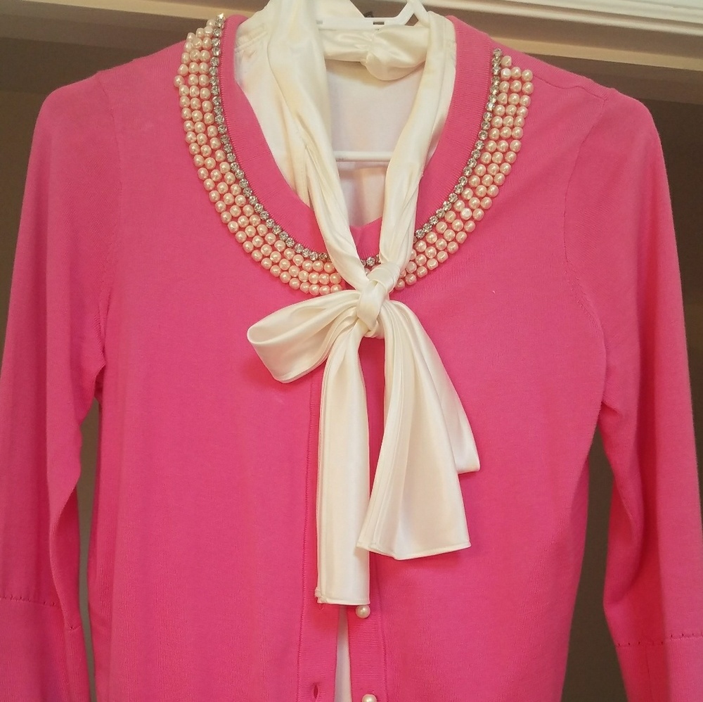 Kate spade cardigan, size small, pearl neckline